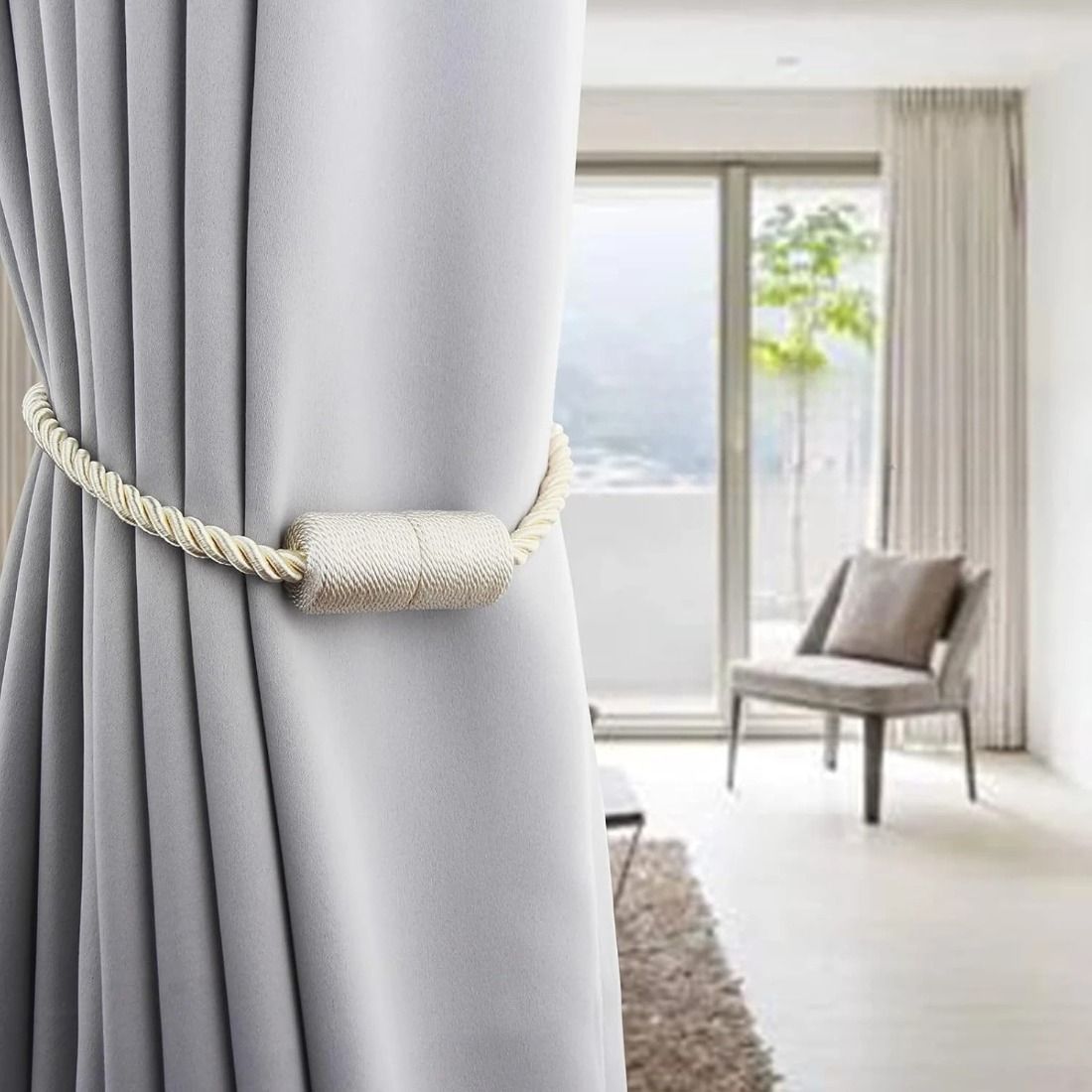 2 szt. Mocne magnetyczne uchwy – Curtain Rods recenzja i cena