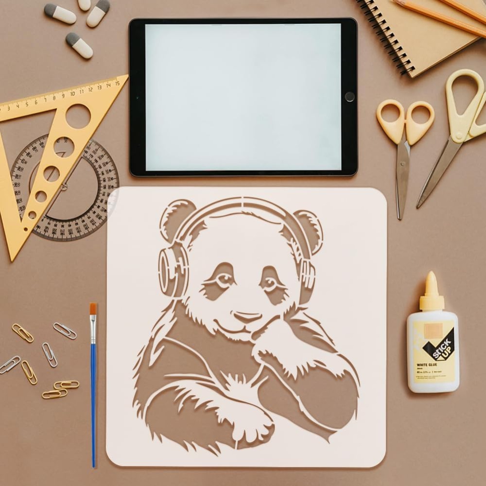 Szablon Panda z pędzelkiem 30x – Paint Brush recenzja i cena