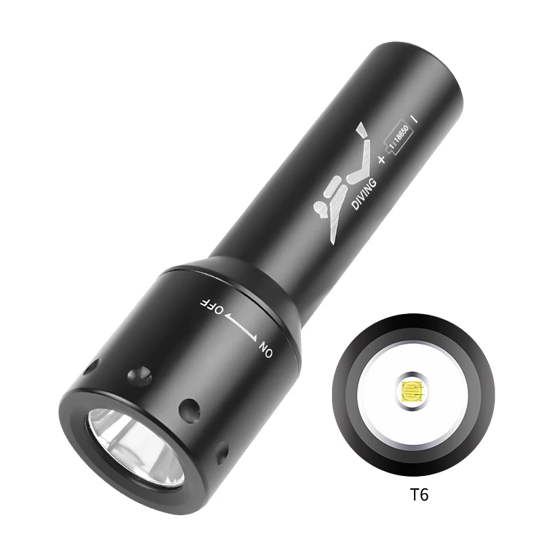 Nowa latarka nurkowa LED T6, d – Light Switch recenzja i cena