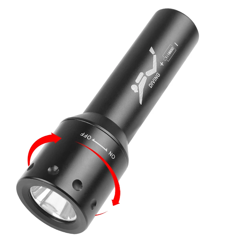 Nowa latarka nurkowa LED T6, d – Light Switch recenzja i cena